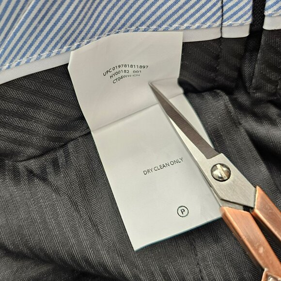 JM Haggar Dress Pants Slacks 42x30 Black Classic Fit Stretch Waist Comfortable - Picture 8 of 10